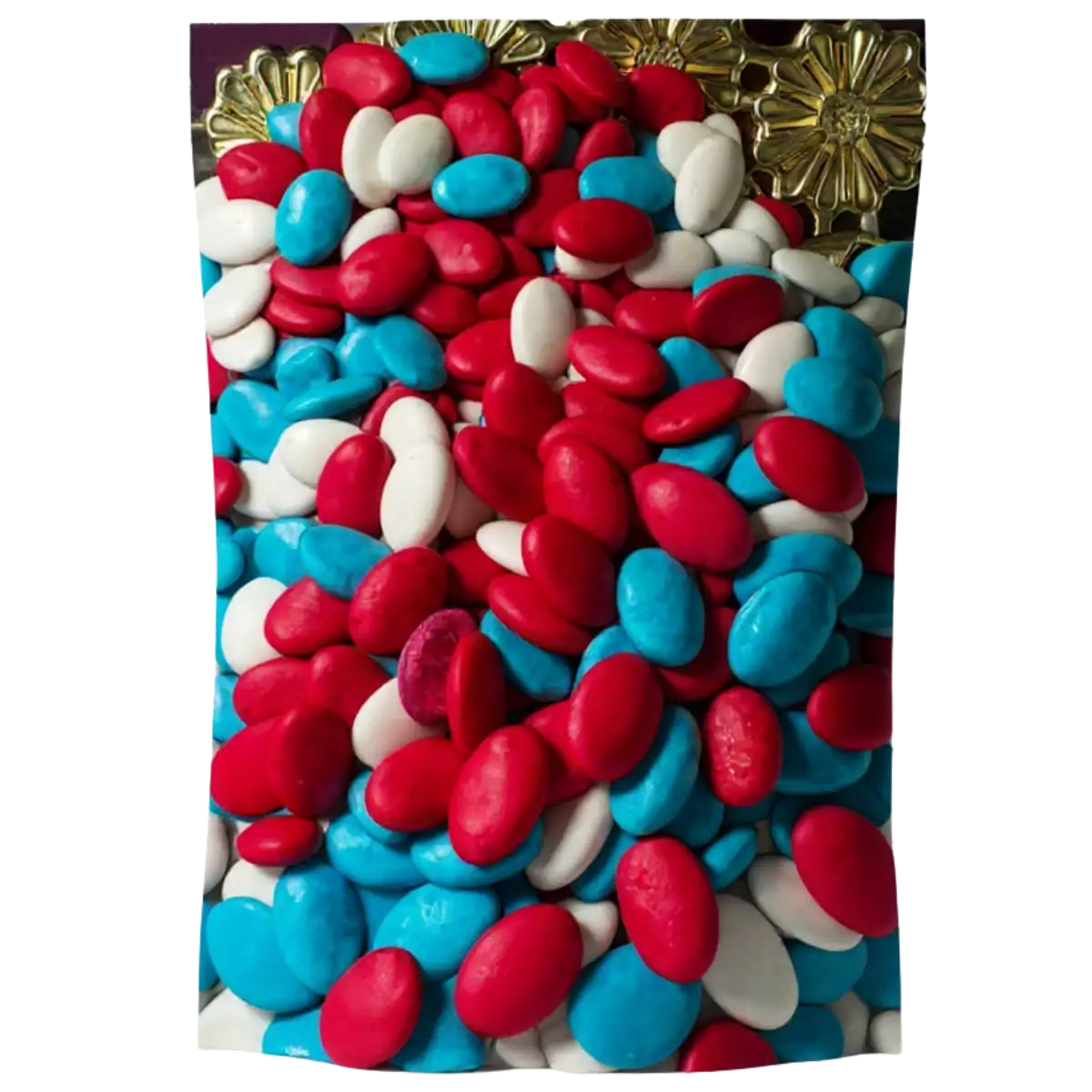 Dragées Colorées – Rouge, Bleu & Blanc